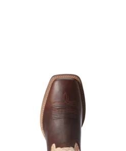 'Ariat' Men's 11" Amos Western Square Toe - Brown / Tan