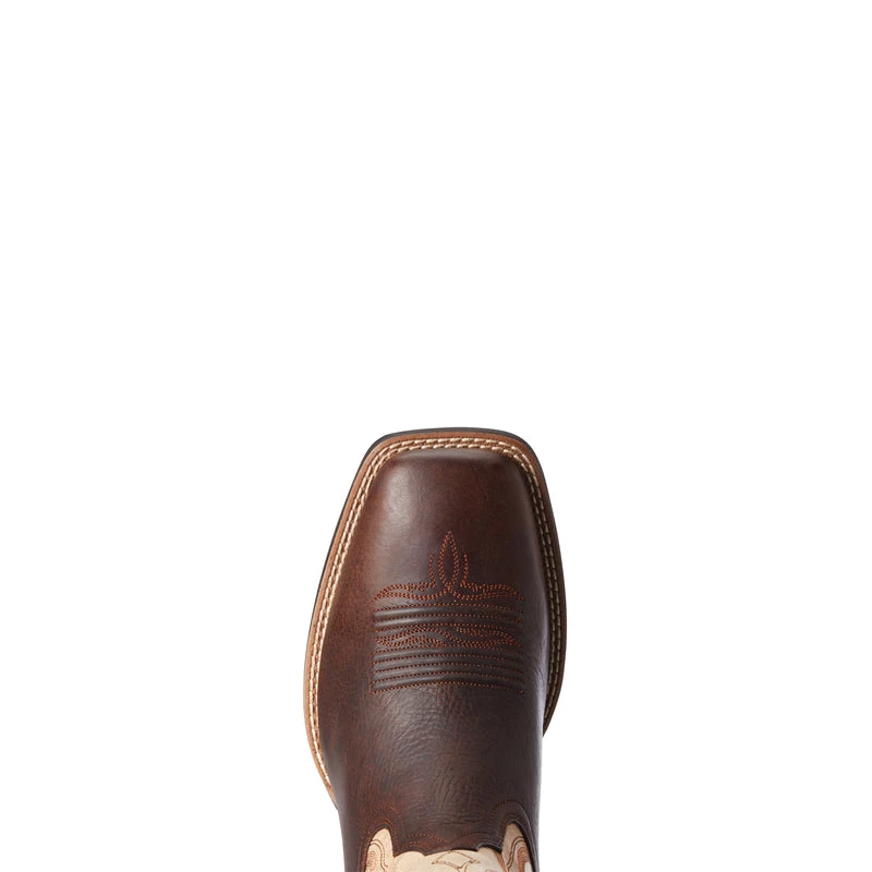 'Ariat' Men's 11" Amos Western Square Toe - Brown / Tan 4 'Ariat' Men's 11" Amos Western Square Toe - Brown / Tan