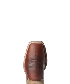'Ariat' Men's 11" Western Valor Ultra - Peanut / Brown Bomber
