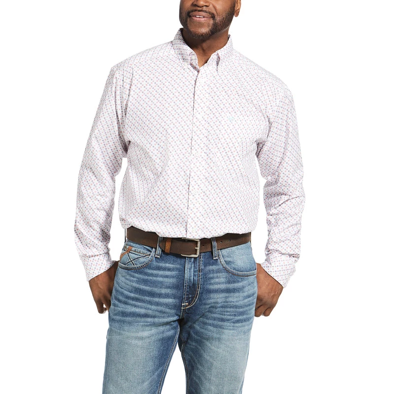 'Ariat' Men's Inman Classic Fit Button Down - White / Multi 3 'Ariat' Men's Inman Classic Fit Button Down - White / Multi