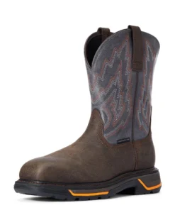'Ariat' Men's 11" Western Big Rig EH Comp Toe - Iron Coffee / Slate 11 'Ariat' Men's 11