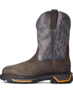 'Ariat' Men's 11" Western Big Rig EH Comp Toe - Iron Coffee / Slate