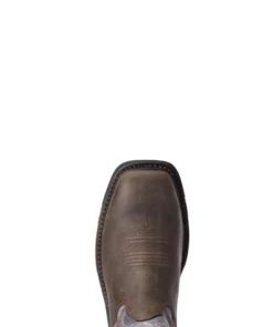 'Ariat' Men's 11" Western Big Rig EH Comp Toe - Iron Coffee / Slate 9 'Ariat' Men's 11