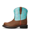 Kids 'Ariat' Youth 6" Cowpoke Fatbaby Western - Dark Brown / Turquoise 1 Kids 'Ariat' Youth 6" Cowpoke Fatbaby Western - Dark Brown / Turquoise