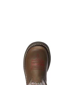 Kids 'Ariat' Youth 6" Cowpoke Fatbaby Western - Dark Brown