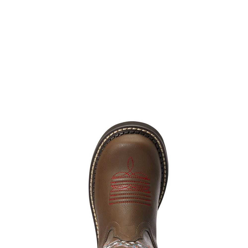 Kids 'Ariat' Youth 6" Cowpoke Fatbaby Western - Dark Brown 4 Kids 'Ariat' Youth 6" Cowpoke Fatbaby Western - Dark Brown