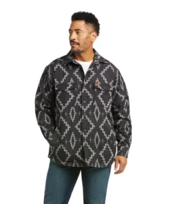 'Ariat' Men's Pendleton Insulated Shirt Jacket - Black