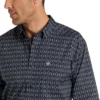 'Ariat' Men's Byrum Stretch Classic Fit Button Down - Hemlock