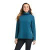 'Ariat' Women's R.E.A.L. Funnel Sweater - Eurasian Teal 2 'Ariat' Women's R.E.A.L. Funnel Sweater - Eurasian Teal