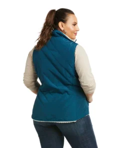 'Ariat' Women's R.E.A.L. Reversible Dilon Vest - Eurasian Teal