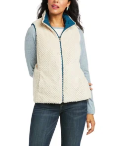 'Ariat' Women's R.E.A.L. Reversible Dilon Vest - Eurasian Teal