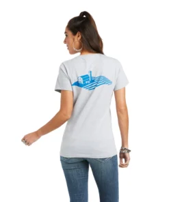'Ariat' Women's Farmland T-Shirt - Heather Grey