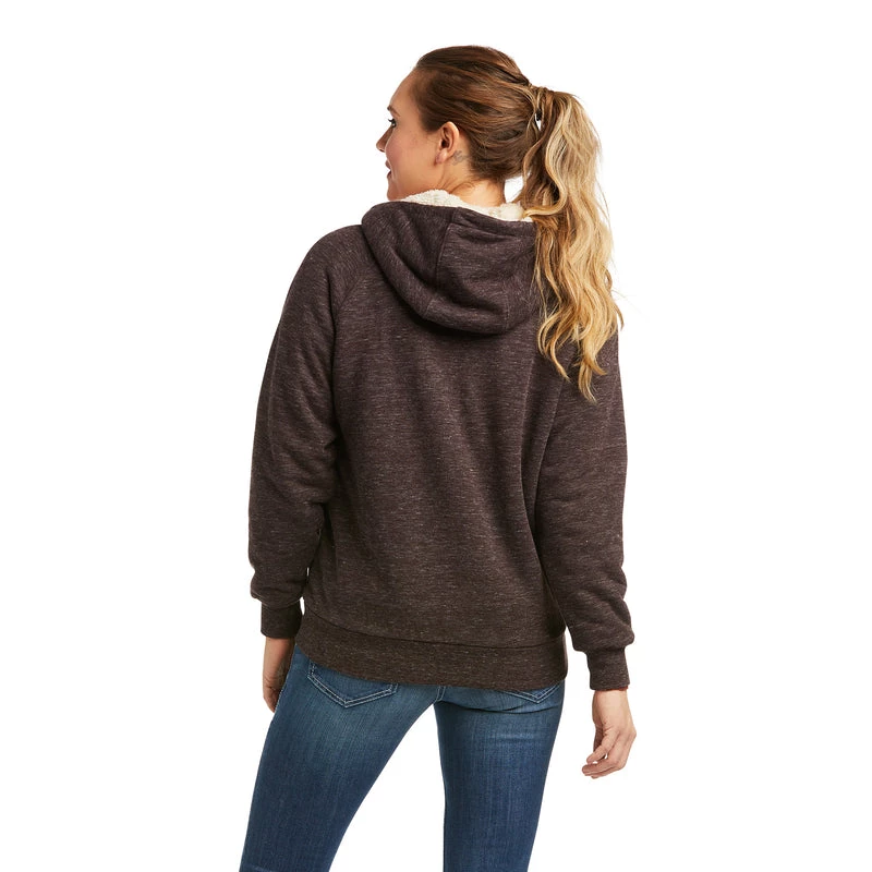 'Ariat' Women's R.E.A.L. Sherpa Full Zip Hoodie - Chocovine 4 'Ariat' Women's R.E.A.L. Sherpa Full Zip Hoodie - Chocovine