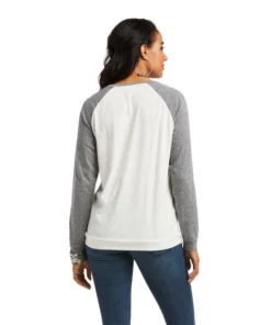 'Ariat' Women's Open Range T-Shirt - Sea Salt