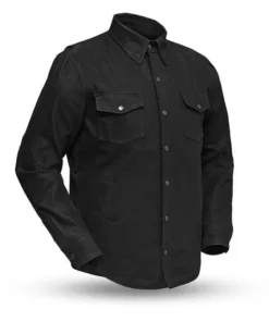 'First Manufacturing' Men's Equalizer Denim Jacket - Black