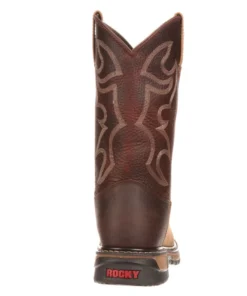 'Rocky' Men's 10" Original Ride Branson Roper WP Round Toe - Tan / Bridle Brown 13 'Rocky' Men's 10