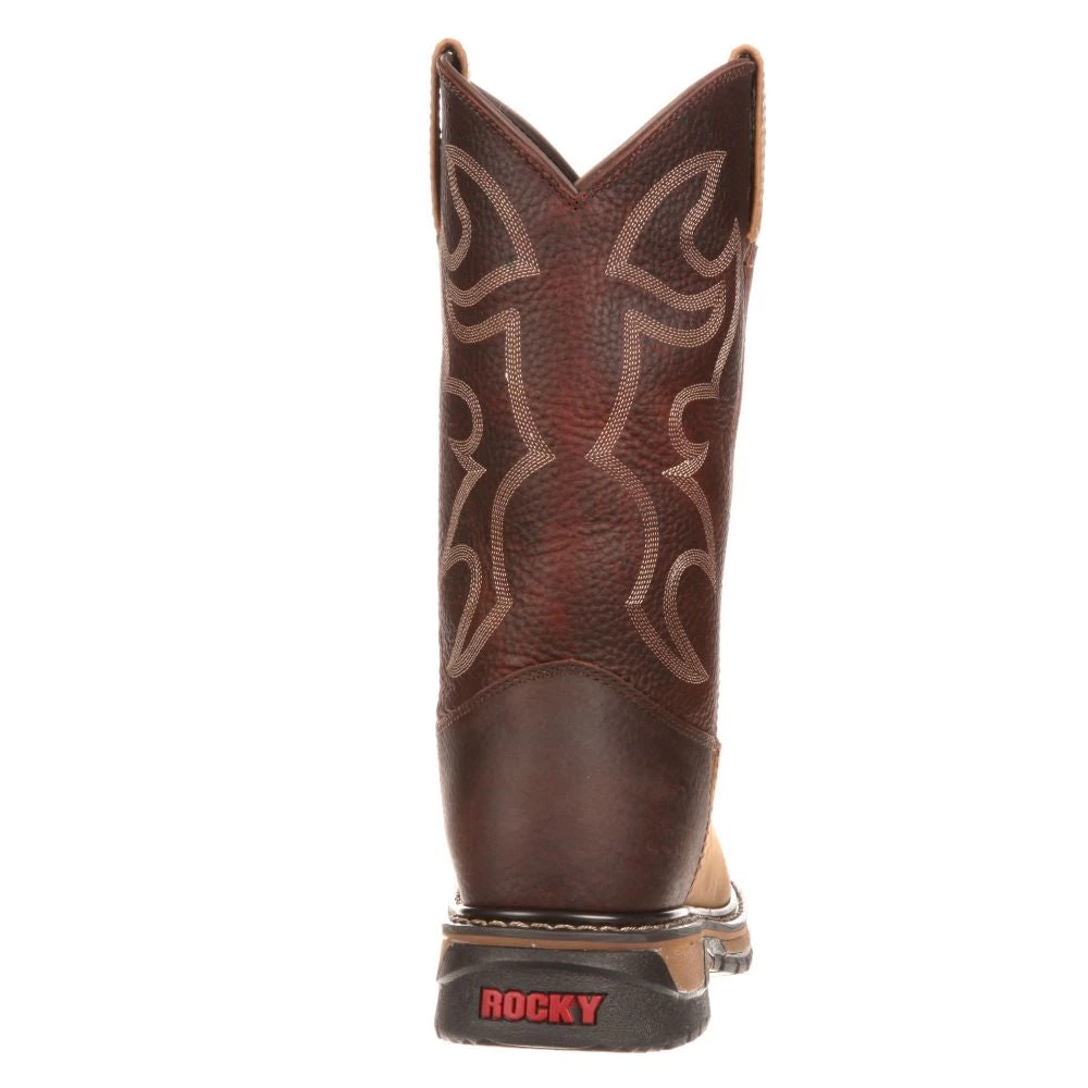 'Rocky' Men's 10" Original Ride Branson Roper WP Round Toe - Tan / Bridle Brown 7 'Rocky' Men's 10" Original Ride Branson Roper WP Round Toe - Tan / Bridle Brown
