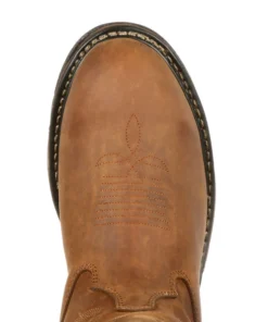 'Rocky' Men's 10" Original Ride Branson Roper WP Round Toe - Aztec Crazy Horse