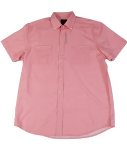 FX Fusion 'F/X Fusion' Men's Stretch Print Button Down - Coral