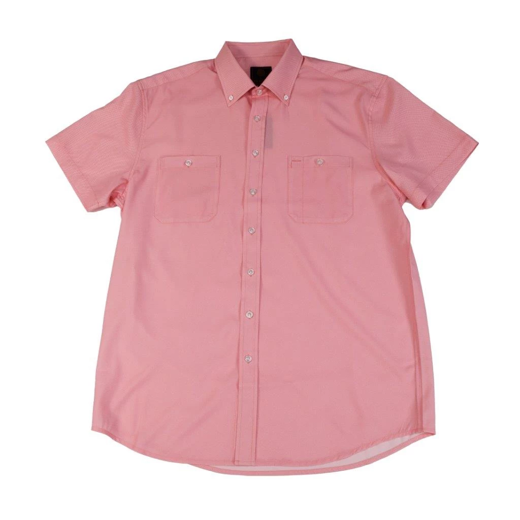 FX Fusion 'F/X Fusion' Men's Stretch Print Button Down - Coral 3 FX Fusion 'F/X Fusion' Men's Stretch Print Button Down - Coral