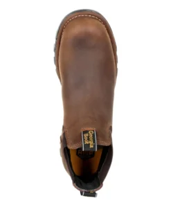 'Georgia Boots' Men's 4" Eagle One EH WP Chelsea Soft Toe - Brown 10 'Georgia Boots' Men's 4
