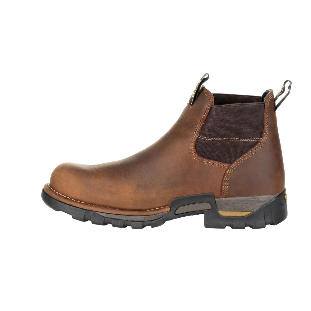 'Georgia Boots' Men's 4" Eagle One EH WP Chelsea Soft Toe - Brown 9 'Georgia Boots' Men's 4" Eagle One EH WP Chelsea Soft Toe - Brown