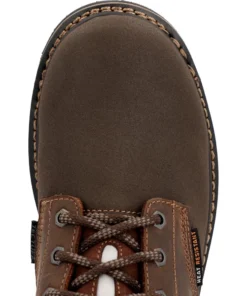 'Georgia Boots' Men's 8" AMP LT Poser EH Wedge Soft Toe - Brown