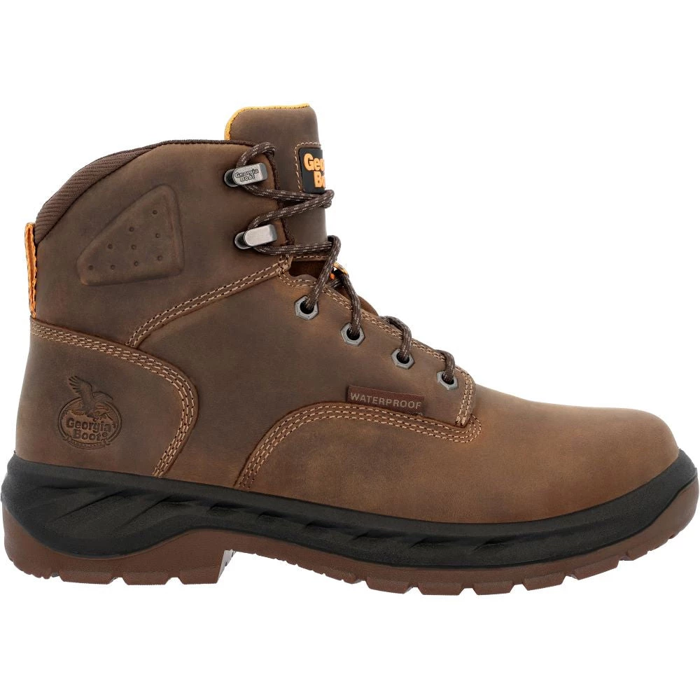'Georgia Boots' Men's 6" OT EH WP Alloy Toe - Brown 3 'Georgia Boots' Men's 6" OT EH WP Alloy Toe - Brown