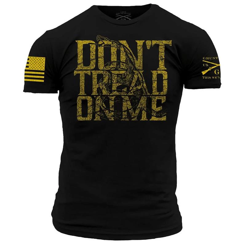 'Grunt Style' Men's Don't Tread On Me 2.0 Tee - Black 3 'Grunt Style' Men's Don't Tread On Me 2.0 Tee - Black