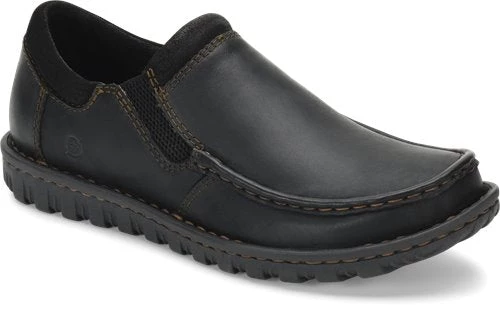 BORN SHOE COMPANY 'Born' Men's Gudmund Leather Slip On - Black 3 BORN SHOE COMPANY 'Born' Men's Gudmund Leather Slip On - Black