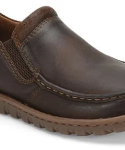 BORN SHOE COMPANY 'Born' Men's Gudmund Leather Slip On - Dk. Brown