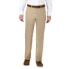 Haggar Clothing Co 'Haggar' Men's Luxury Comfort Chino Flat Front - Khaki