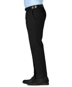 Haggar Clothing Co 'Haggar' Men's Luxury Comfort Chino Flat Front - Black