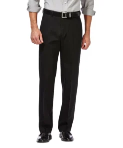 Haggar Clothing Co 'Haggar' Men's Premium No Iron Classic Flat Front - Black