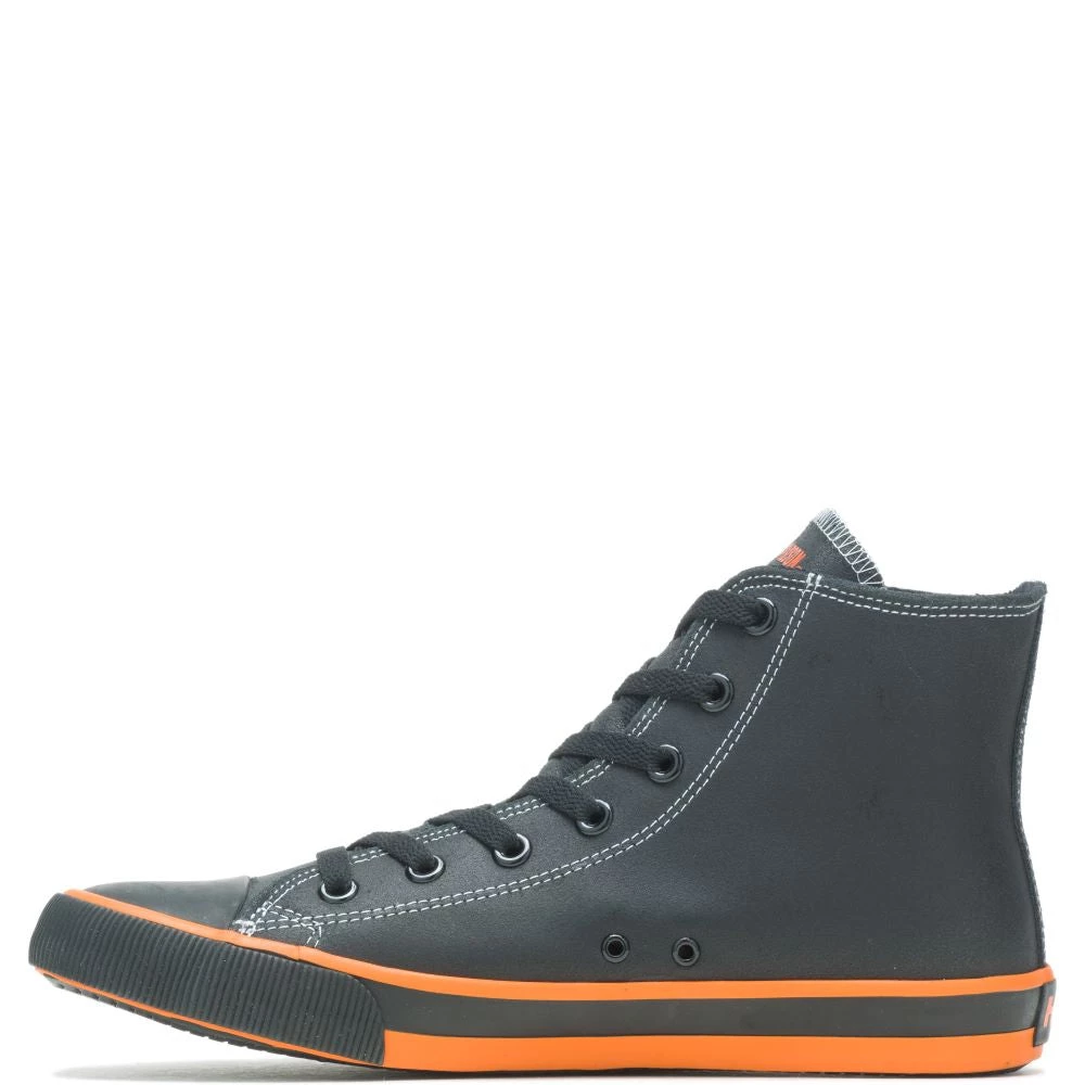 'Harley Davidson' Men's 4.25" Nathan Hi-Top Sneaker - Black 9 'Harley Davidson' Men's 4.25" Nathan Hi-Top Sneaker - Black