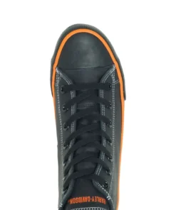 'Harley Davidson' Men's 4.25" Nathan Hi-Top Sneaker - Black