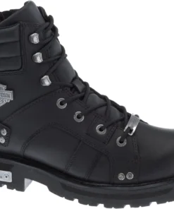 'Harley Davidson' Men's 6.25" Bonfield Zip Boot - Black