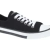 'Harley Davidson' Women's Zia Black Canvas Sneaker - Black 2 'Harley Davidson' Women's Zia Black Canvas Sneaker - Black