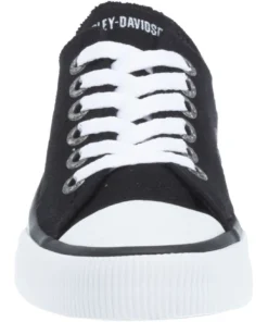 'Harley Davidson' Women's Zia Black Canvas Sneaker - Black 11 'Harley Davidson' Women's Zia Black Canvas Sneaker - Black
