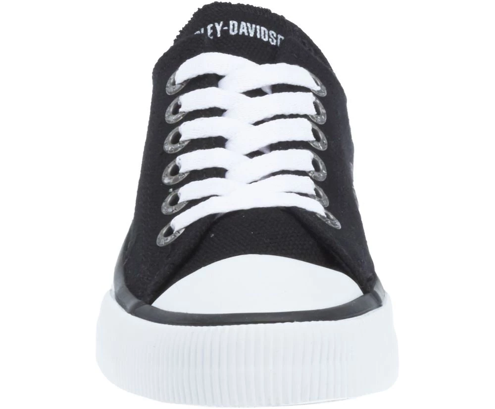 'Harley Davidson' Women's Zia Black Canvas Sneaker - Black 6 'Harley Davidson' Women's Zia Black Canvas Sneaker - Black