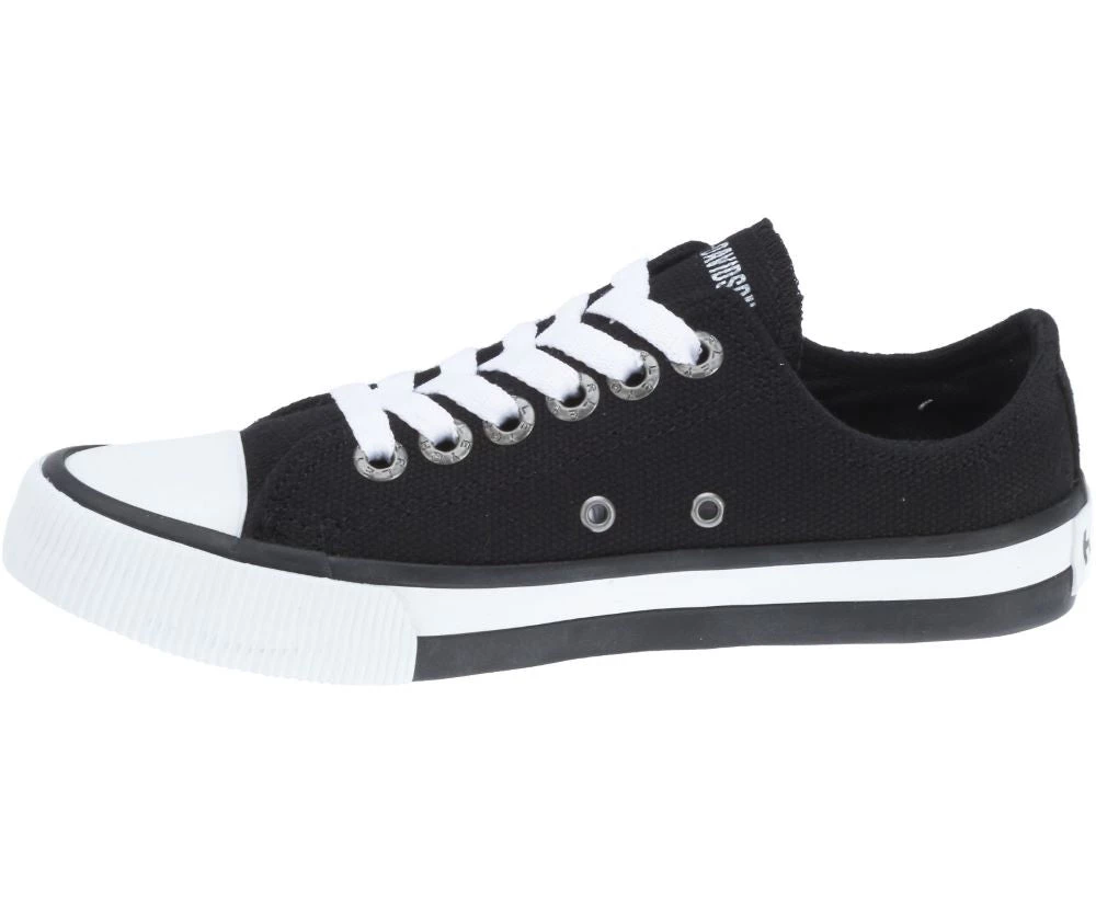 'Harley Davidson' Women's Zia Black Canvas Sneaker - Black 8 'Harley Davidson' Women's Zia Black Canvas Sneaker - Black