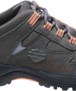 'Harley Davidson' Women's Wincrest Oxford - Grey / Light Orange