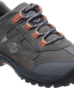 'Harley Davidson' Women's Wincrest Oxford - Grey / Light Orange