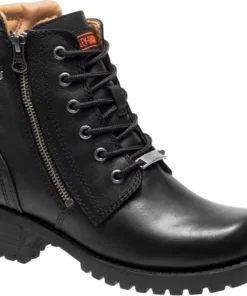'Harley Davidson' Women's 5.5" Asher Zip Up Boot - Black