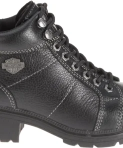 'Harley Davidson' Women's 4" Tyler Lace Up - Black