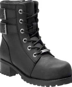 'Harley Davidson' Women's Archer Steel Toe Boot - Black