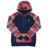 'Hooey' Women's Taos Hoody - Navy / Aztec