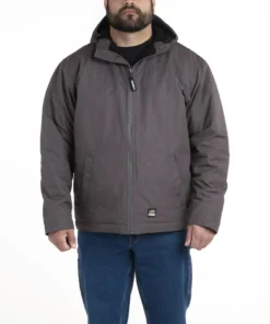 'Berne' Men's Torque Ripstop Hooded Jacket - Slate