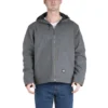 'Berne' Men's Heathered Modern Hooded Jacket - Titanium