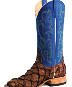 'Anderson Bean' Men's 13" HorsePower Top Hand Big Bass Square Toe - Pirarucu / Royal Sinsation
